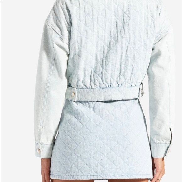Quilted Denim Bomber and Skirt - Picture 2 of 6